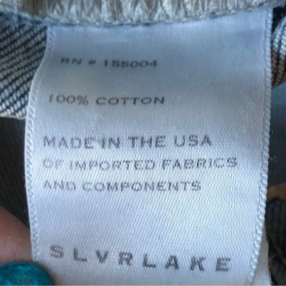 SLVRLAKE 100%Cotton High Rise Straight Jeans 26 - Picture 5 of 11